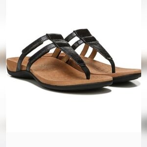 Vionic Elvia Adjustable Slip-On Orthotic Sandals, Size 8